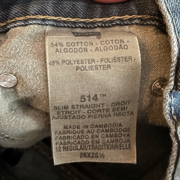 Vintage Levi’s 514 Straight Leg 26 x 26.5 (sz 12 Regular) - Picture 4 of 10